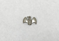 Sterling Silver Bat Charm Necklace Pendant - Hers and His Treasures