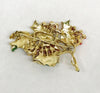 Vintage Gold Tone Christmas Mistletoe Brooch Pin With Berries - Hers and His Treasures
