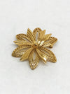 Vintage Gold Tone Monet Flower Brooch Pin - Hers and His Treasures
