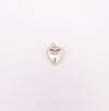 Vintage Puffy Heart Sterling Silver Charm - Hers and His Treasures