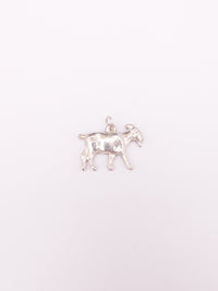 Goat Sterling Silver Vintage Charm
