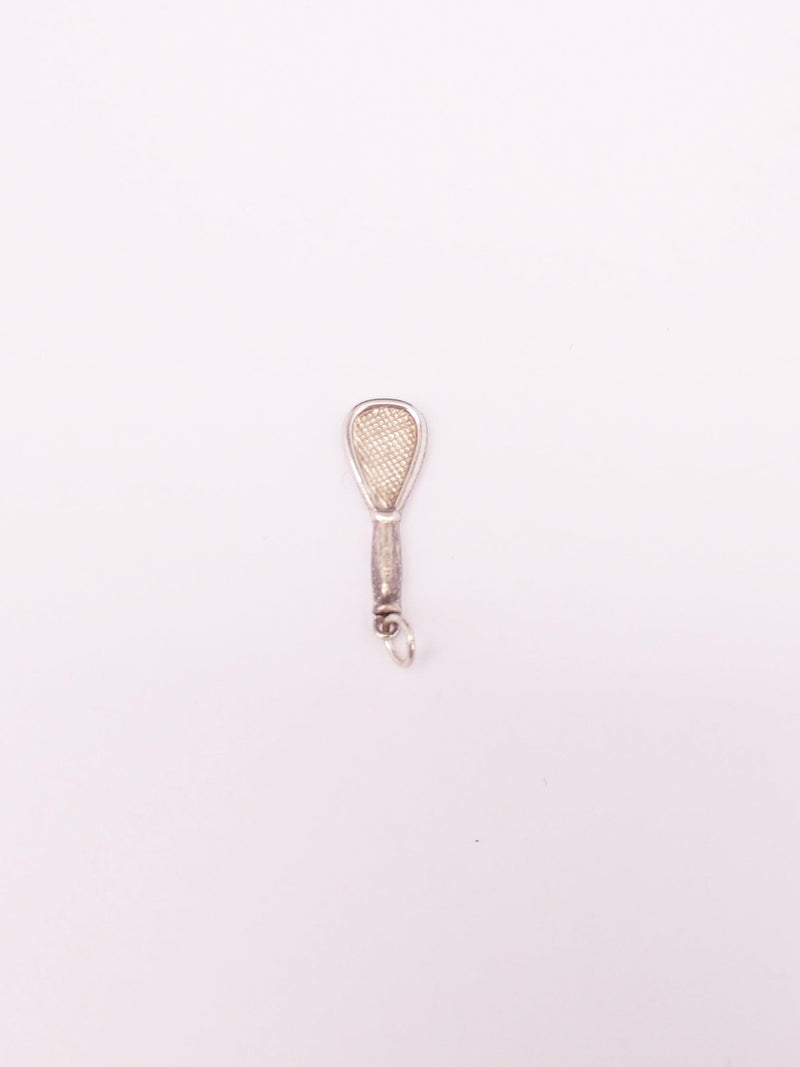 Vintage Tennis Racket Sterling Silver Charm - Hers and His Treasures