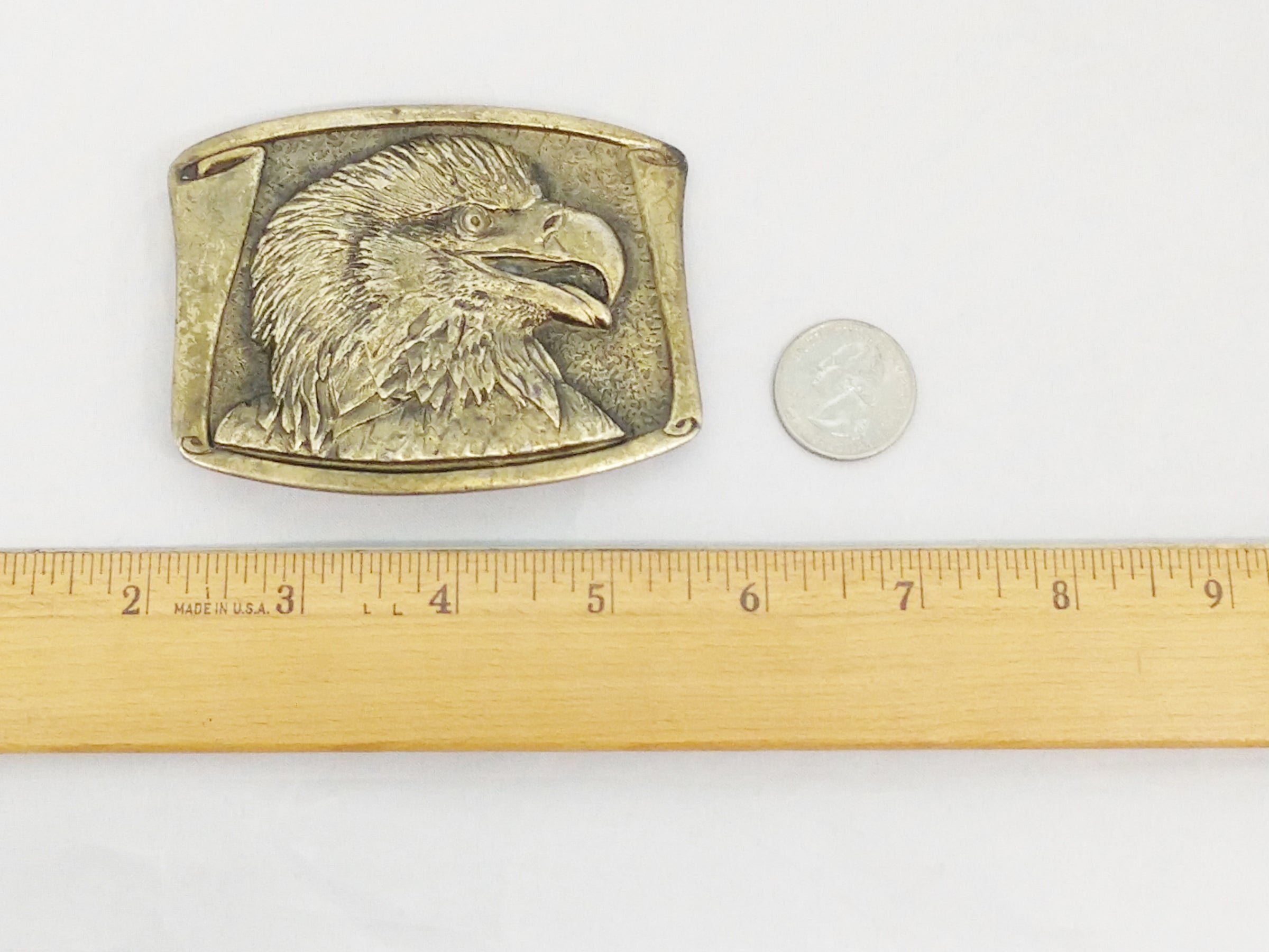 1979 Spec-Cast Brass Eagle Belt Buckle