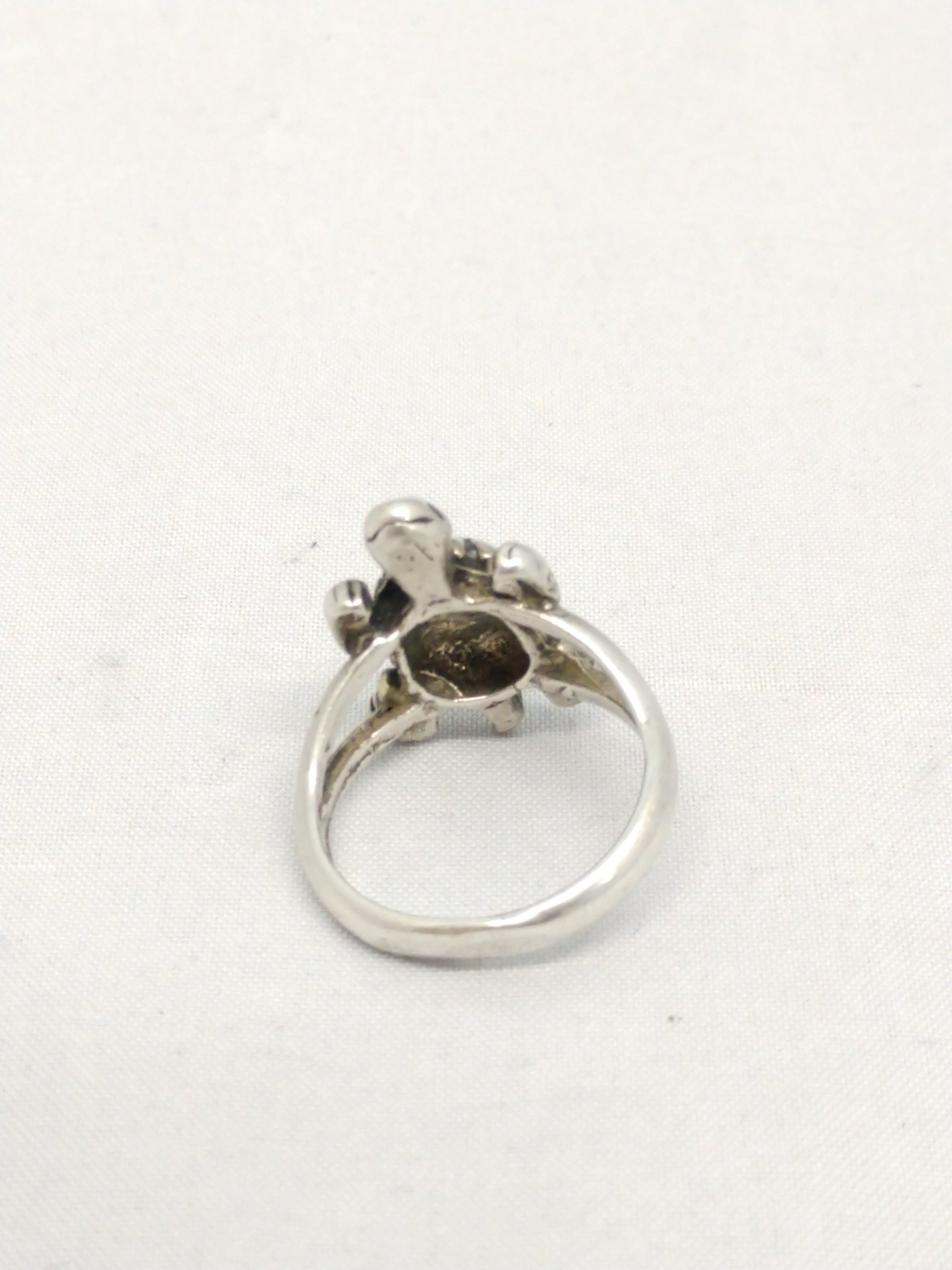 Cute Turtle Sterling Silver Ring