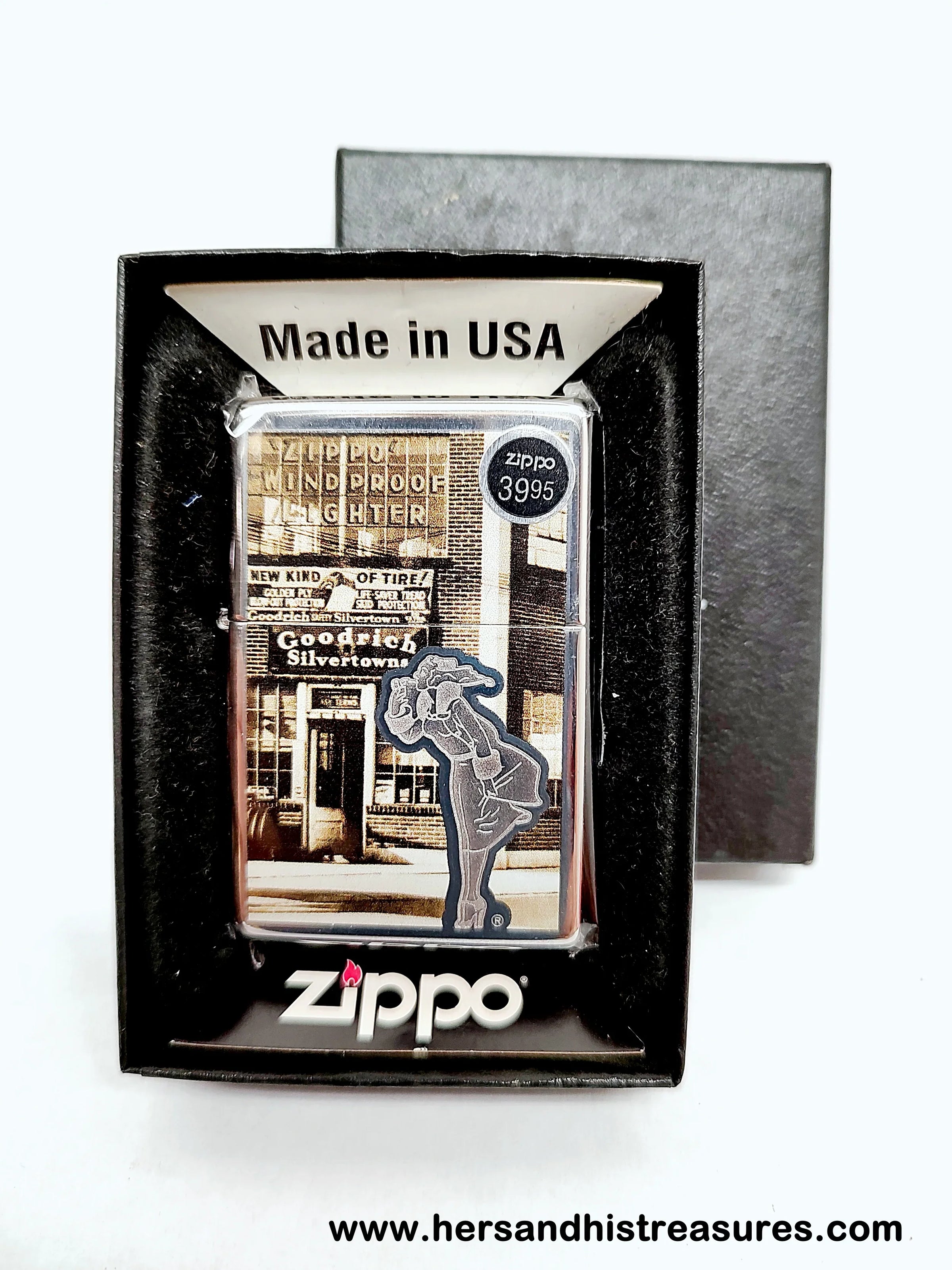 New 2015 Goodrich Silvertowns 28538 Windy Windproof Zippo Lighter | USA - Hers and His Treasures