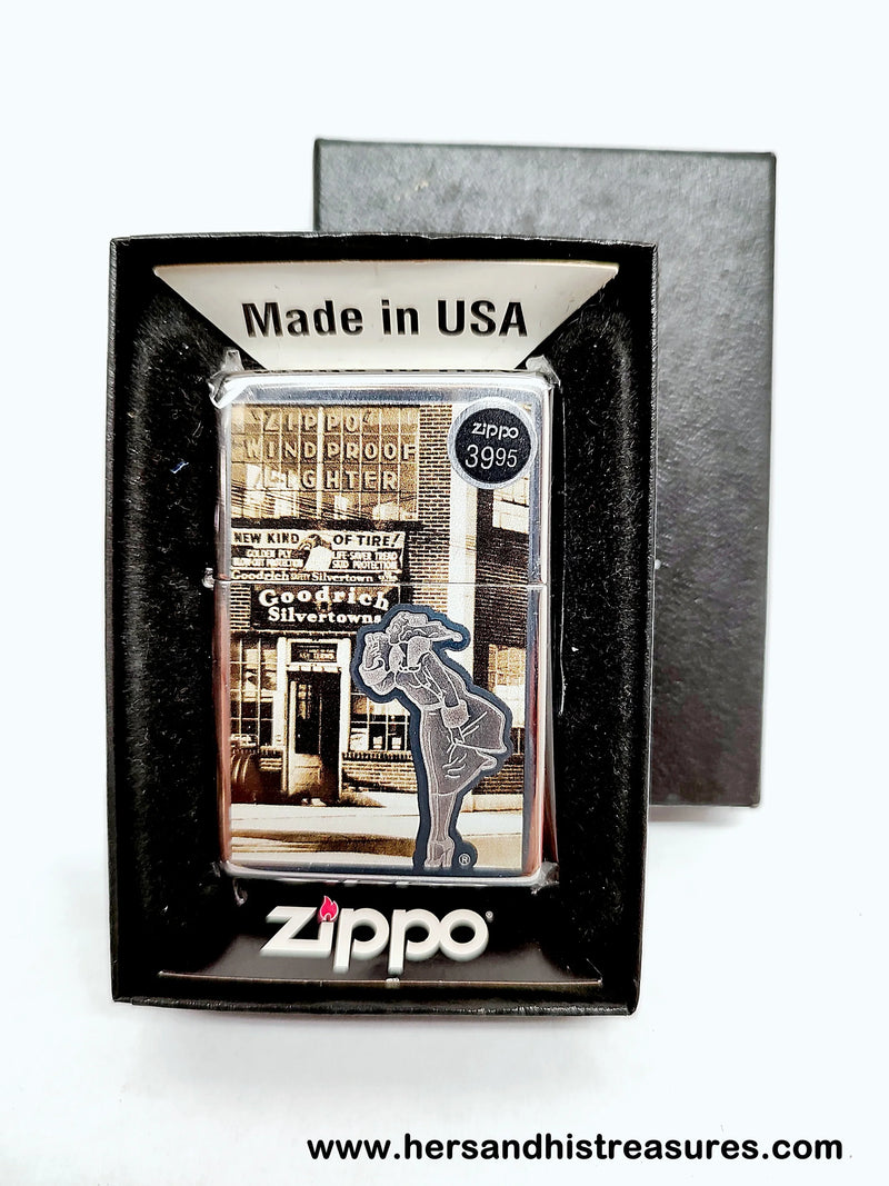 New 2015 Goodrich Silvertowns 28538 Windy Windproof Zippo Lighter | USA - Hers and His Treasures