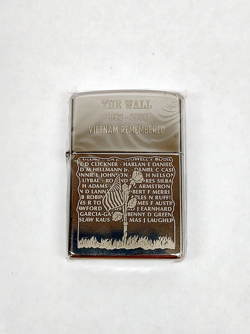 New 2007 The Wall 1982-2002 Vietnam Remembered Zippo Lighter | USA - Hers and His Treasures