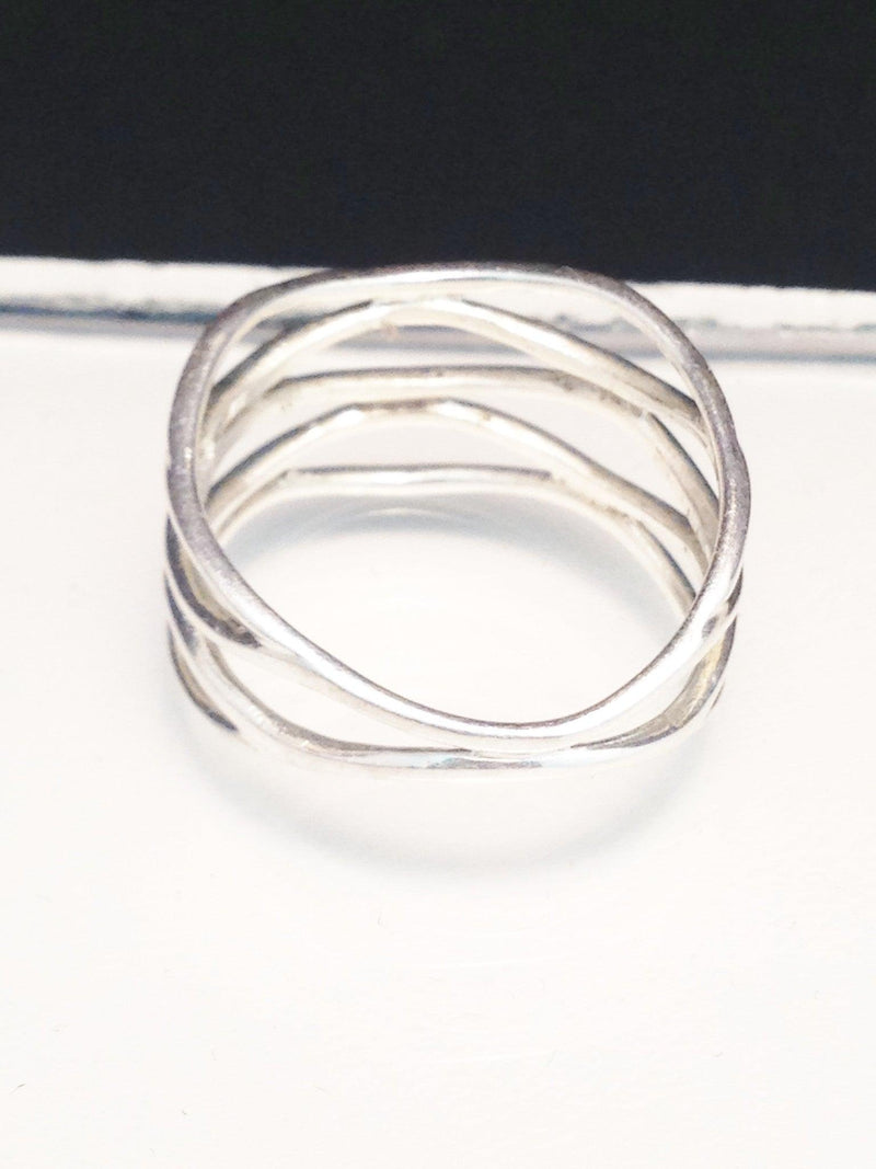 Sterling Silver Curved Loop Band - Hers and His Treasures