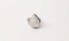 Tear Drop Moonstone .925 Sterling Silver Ring Size 8 - Hers and His Treasures