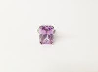 Large Purple CZ .925 Sterling Silver Ring
