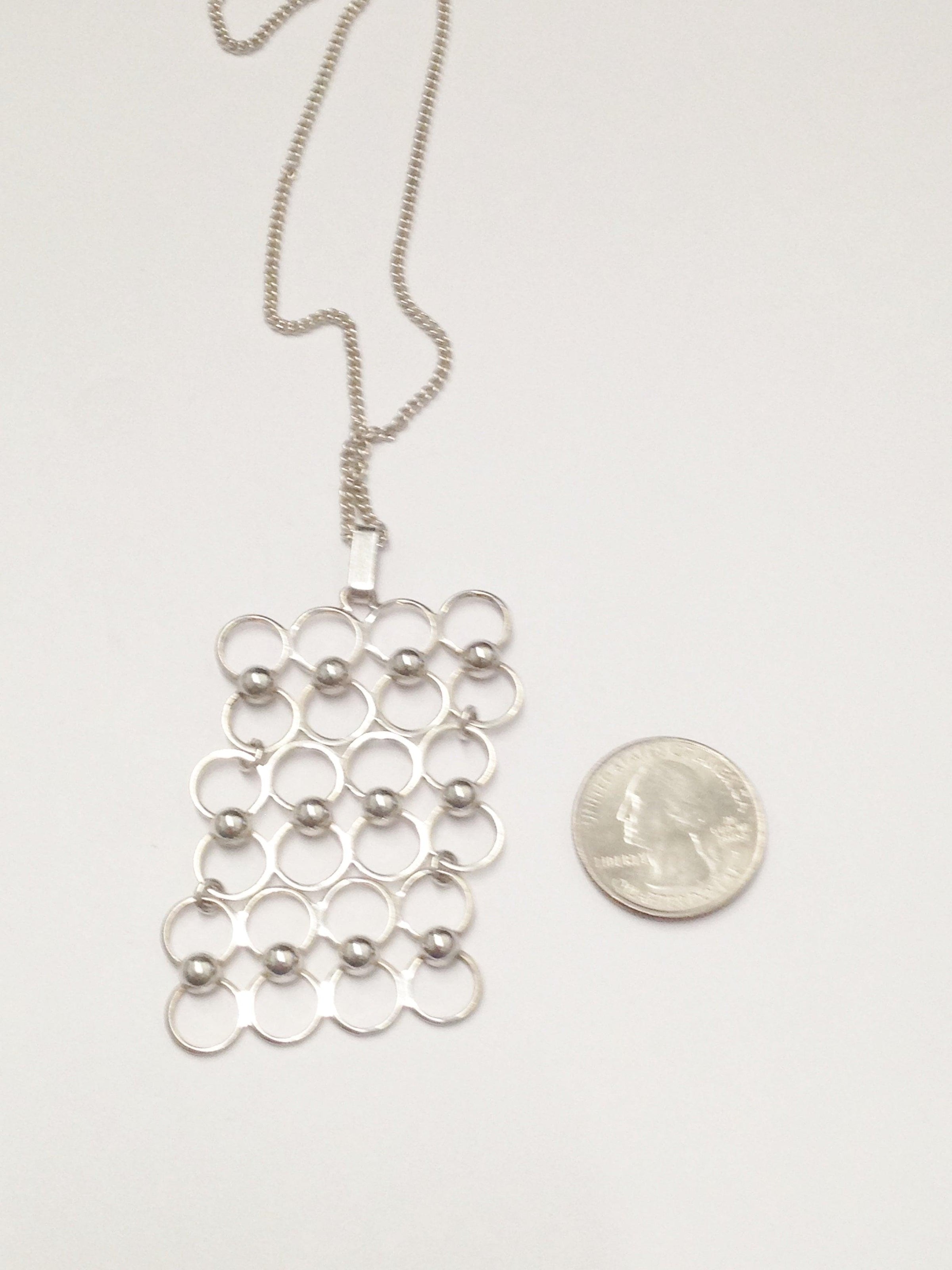 Sterling Silver Interlocking Circles Necklace - Hers and His Treasures
