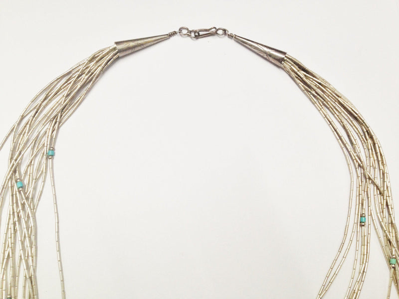 Signature Beaded Three Strand Oxidized Sterling Silver Necklace –  tenthousandthingsnyc