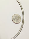 Flat Snake Chain Sterling Silver Necklace Italy