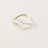 .925 Sterling Silver Criss-Cross Loop Ring - Hers and His Treasures