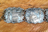 Vintage Silver Tone Republic of San Marino Panel Link Bracelet - Hers and His Treasures