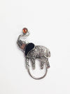 Silver Tone Elephant Brooch Pin - Hers and His Treasures
