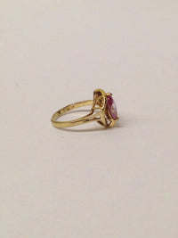 Purple CZ Marquise .925 Sterling Silver Ring - Hers and His Treasures