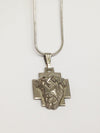 Sterling Silver .925 Chapel Crown Of Thorns Face Of Jesus Pendant Necklace - Hers and His Treasures
