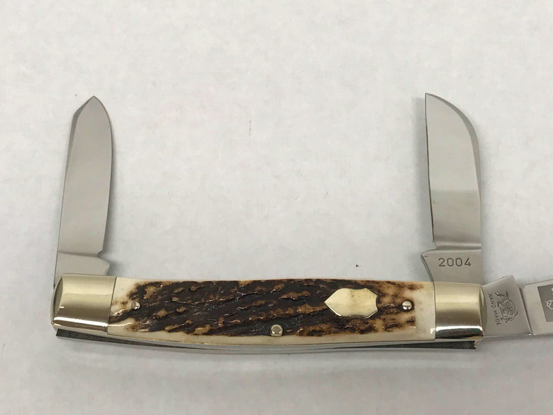 2004 Bulldog Brand Stag Jumbo Stockman Pocket Knife