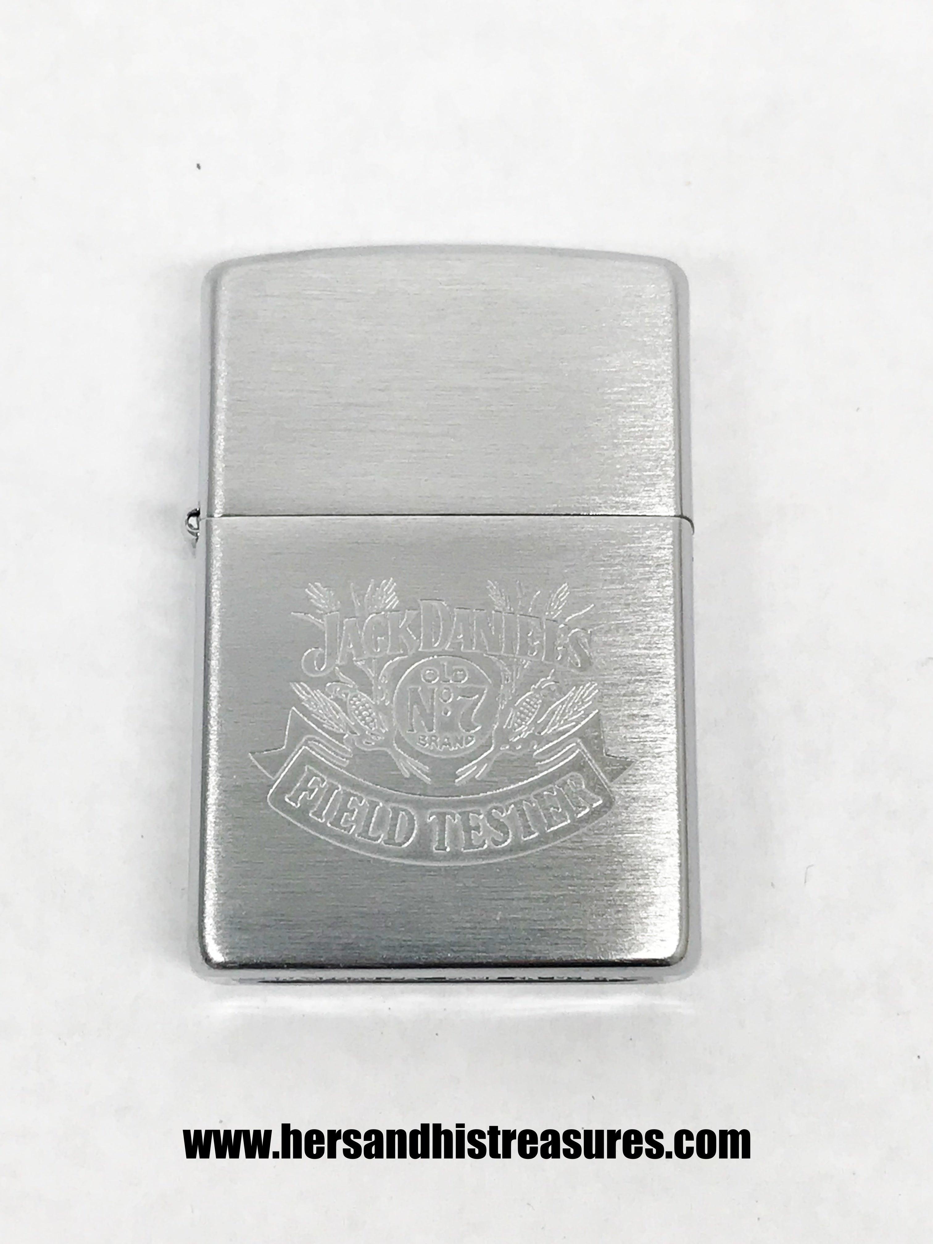 New 2001 Jack Daniel's Old No. 7 Brand Field Tester Zippo Lighter