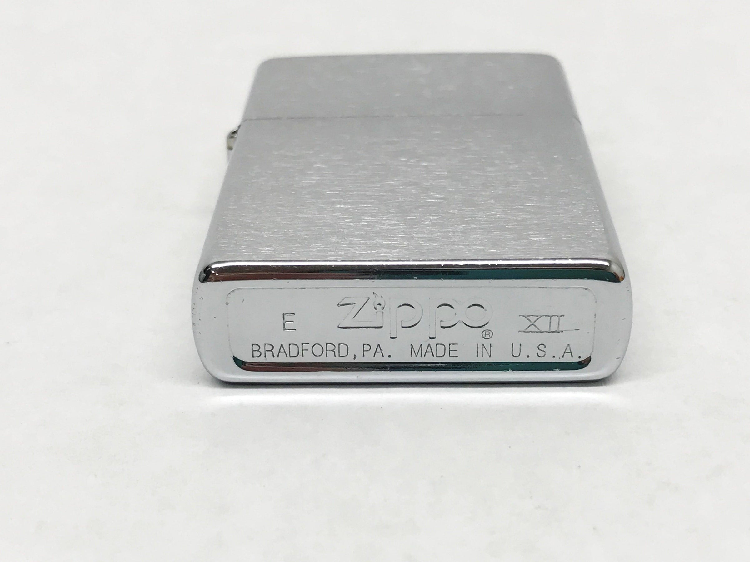 New 1996 XII Brushed Chrome Plain Zippo Lighter | USA - Hers and His Treasures