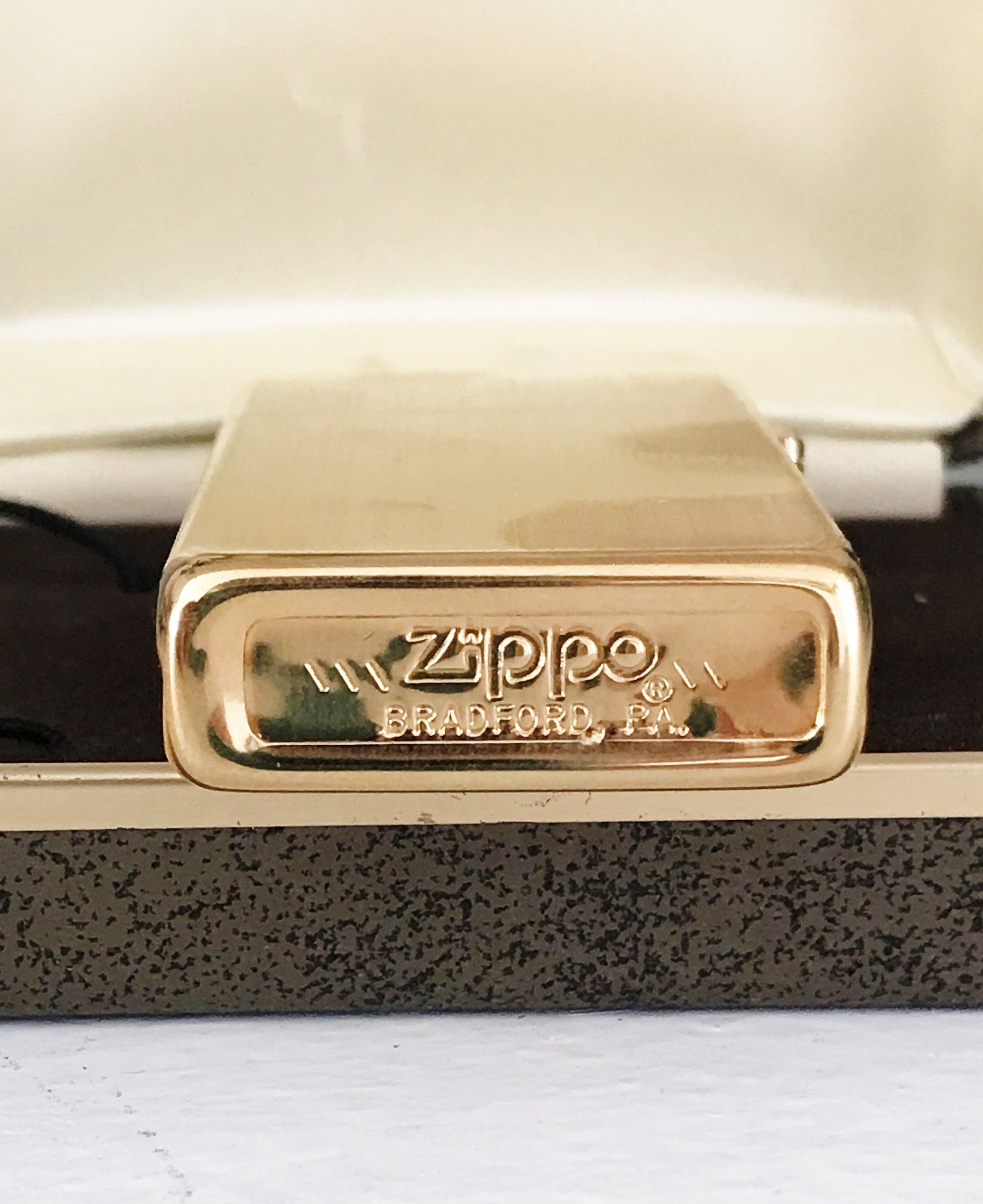 New 1985 Mac Tools 30 Year Anniversary Slim Brass Zippo Lighter