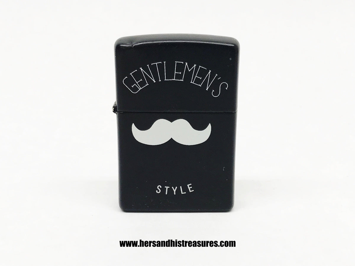 New 2015 Gentlemen's Style Black Matte Faceless Zippo Lighter - Hers and His Treasures