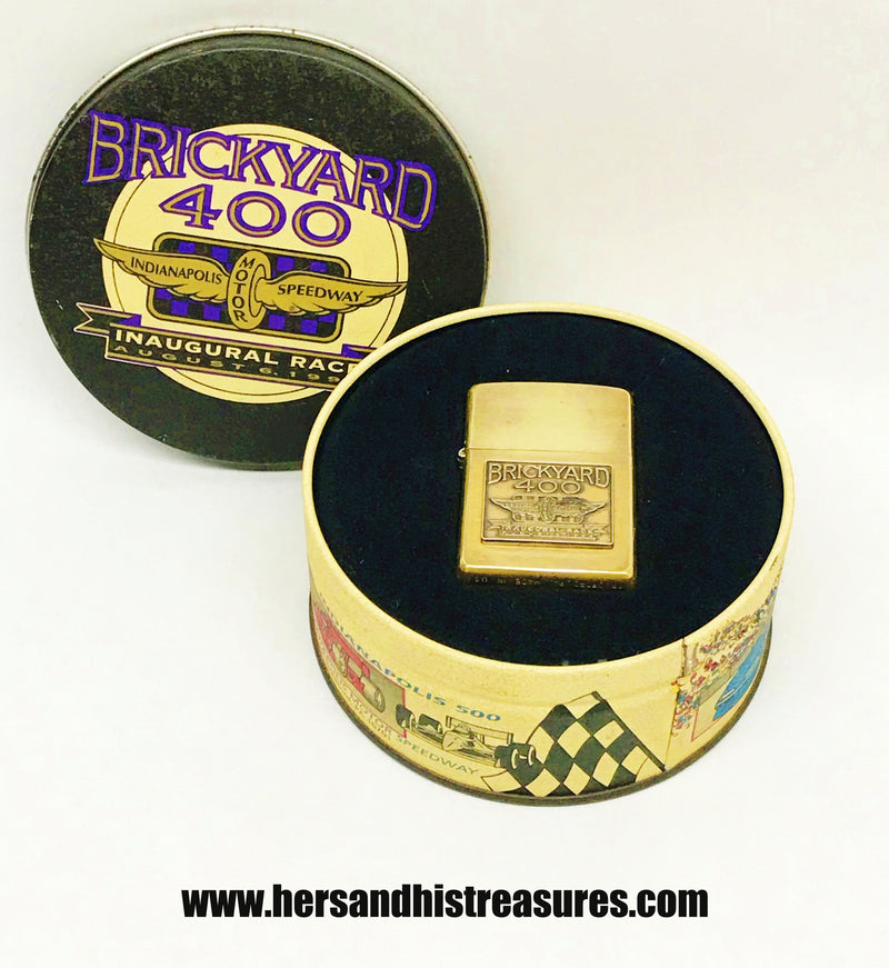 1994 Brickyard 400 Inaugural Race Zippo Lighter In Tin