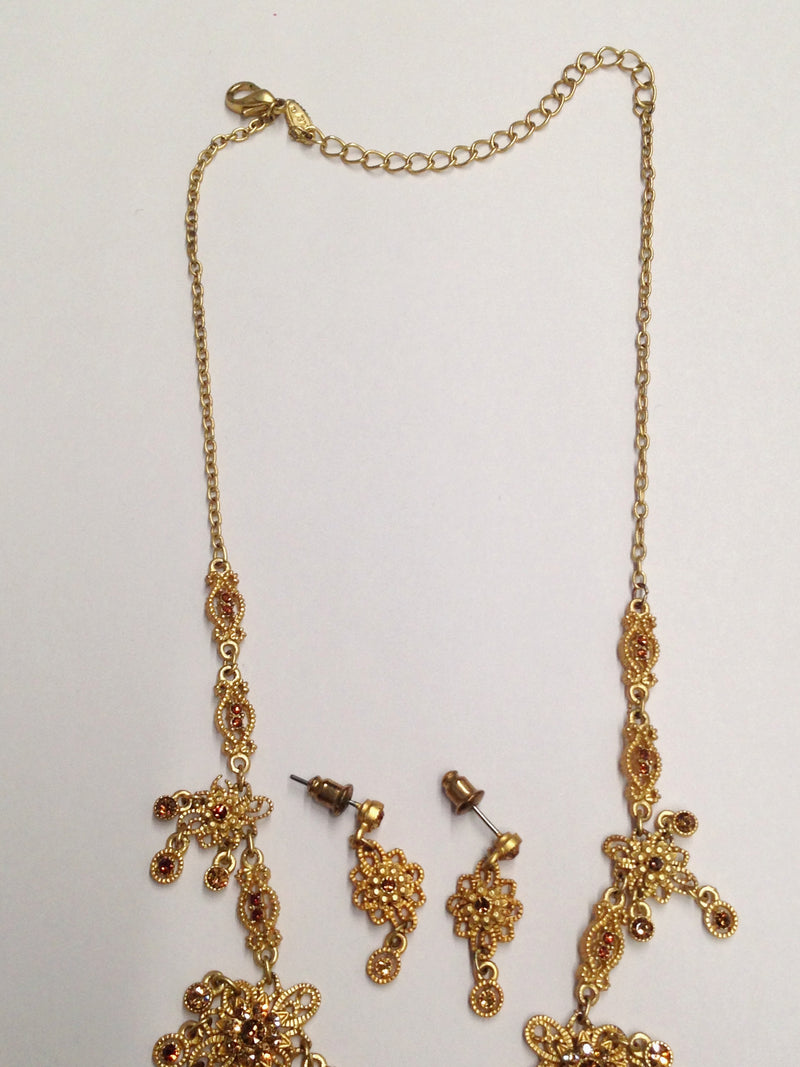 1990's Nordstrom VCLM Necklace and Earring Set