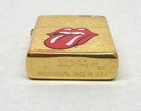 New 1997 XII Rare Rolling Stones Trick Tongue Brass Zippo Lighter - Hers and His Treasures