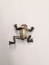 Vintage Decorative Rhinestone Frog Brooch Pin - Hers and His Treasures