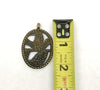 1971 Ecology Designs Brass Air And Water Pendant Israel - Hers and His Treasures