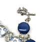 Vintage Mid-Century Coro Blue Moonglow Lucite And Rhinestone Necklace - Hers and His Treasures