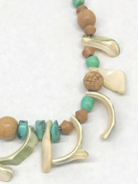 Freirich Shell And Wood Bead Tropical Necklace - Hers and His Treasures
