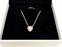 Pandora Elevated Heart Collier Rose Gold Sterling Silver Necklace - Hers and His Treasures