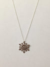 Snowflake Sterling Silver Necklace - Hers and His Treasures