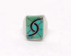 1980's Amy Quandelacy Zuni Turquoise Channel Inlay Sterling Silver Ring - Hers and His Treasures