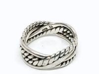 Silpada Retired Braided Band Sterling Silver Ring - Hers and His Treasures