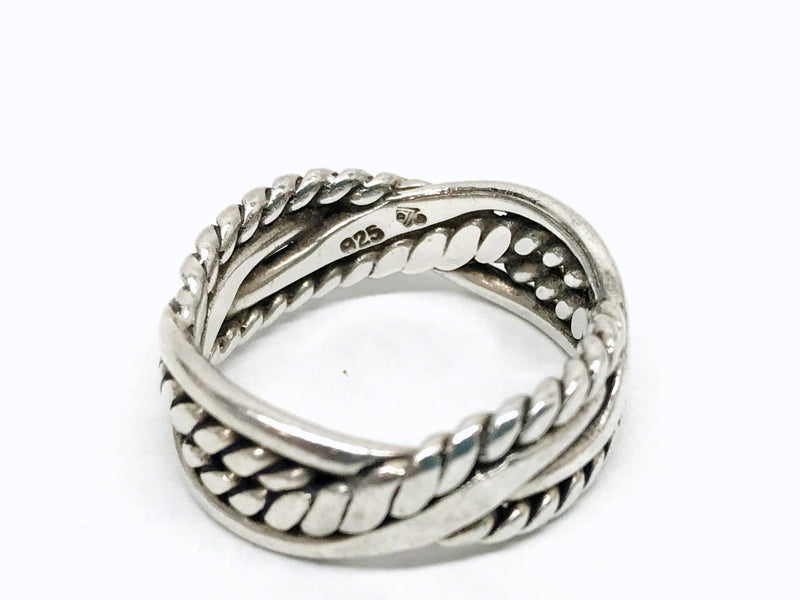 Silpada Retired Braided Band Sterling Silver Ring - Hers and His Treasures