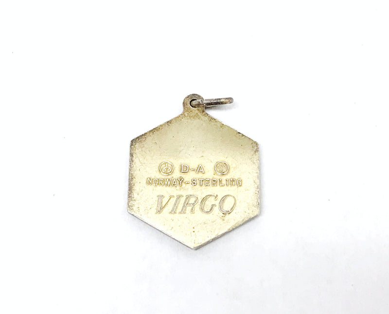 Vintage D-A David Anderson Norway Sterling Virgo Charm Pendant