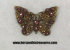 Czecho Art Nouveau Bohemian Butterfly Brooch Pin
