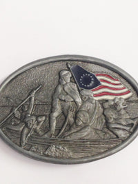 Metal Bicentennial American Patriots Belt Buckle - Hers and His Treasures