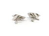 Vintage Marino Silver Tone Abstract Screw Back Earrings - Hers and His Treasures
