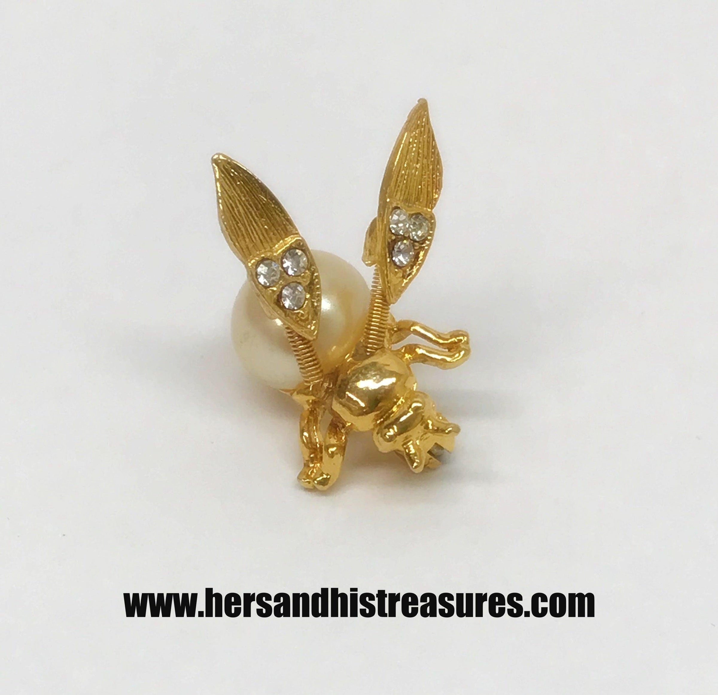Vintage Simulated Rhinestone Pearl Bee Pin Brooch Antique Pin Women  Brooches Pin Honeybee Costume jewelry Creative Gifts