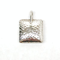 Silpada Hammered Pillow S1118 .925 Sterling Silver Pendant - Hers and His Treasures