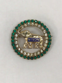 Joseph Warner Nixon Political Campaign Elephant Brooch Pin
