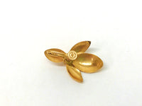 Vintage Floral 1/20 10K Gold Filled Screw Back Earrings - Hers and His Treasures