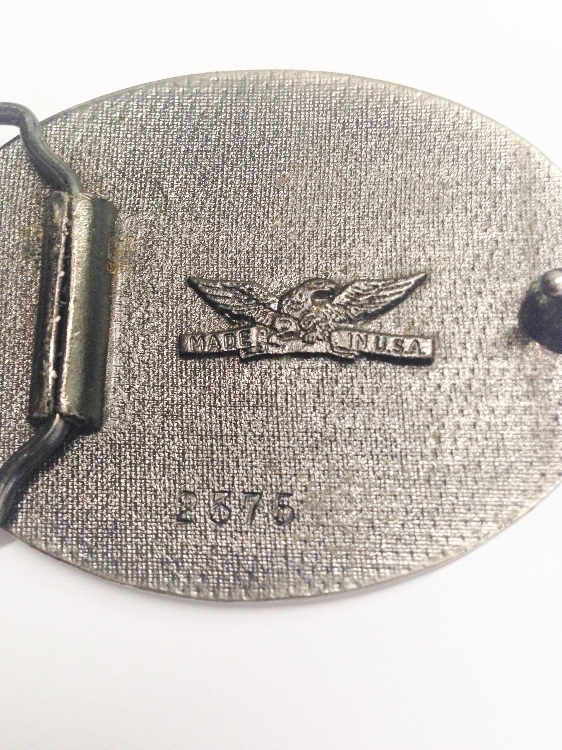 USA Made Hillbilly Gals Enamel Belt Buckle 2375 Hers and His Treasures