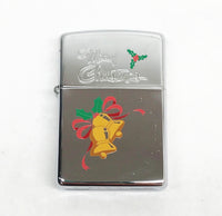 New XIII 1997 Merry Christmas Bell Zippo Lighter - Hers and His Treasures