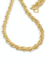 Crown Trifari Gold Tone Twisted Rope and Prince of Wales Chain Necklace 16" - Hers and His Treasures